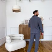 Men’s 100% Muslin Pajama Set, Long Sleeve Button Shirt&pants, Organic Cotton 2-layer Lounge Set,soft Sleepwear With Pockets,mens Relaxed Fit