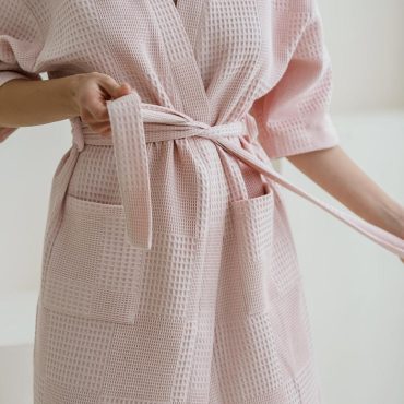 Waffle 100% Cotton Robe & Towel Set, Bridesmaid Gift, Spa Gift Box For Women, Self Care Box, Birthday Gift For Her, Mother’s Day Gift Box