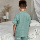 Eco-friendly Sleepwear For Boys & Girls, Children’s Muslin Pajama Set, Soft Organic Cotton Pjs For Kids, Family Matching Outfit